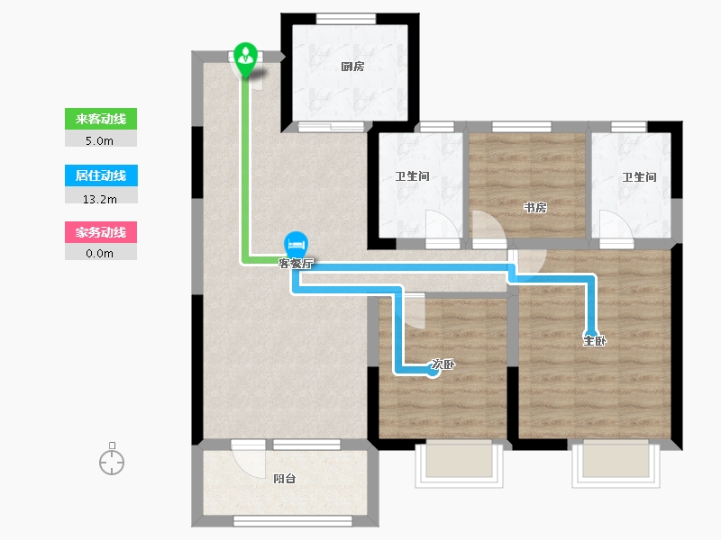 山东省-青岛市-天一仁和珑樾海-80.00-户型库-动静线