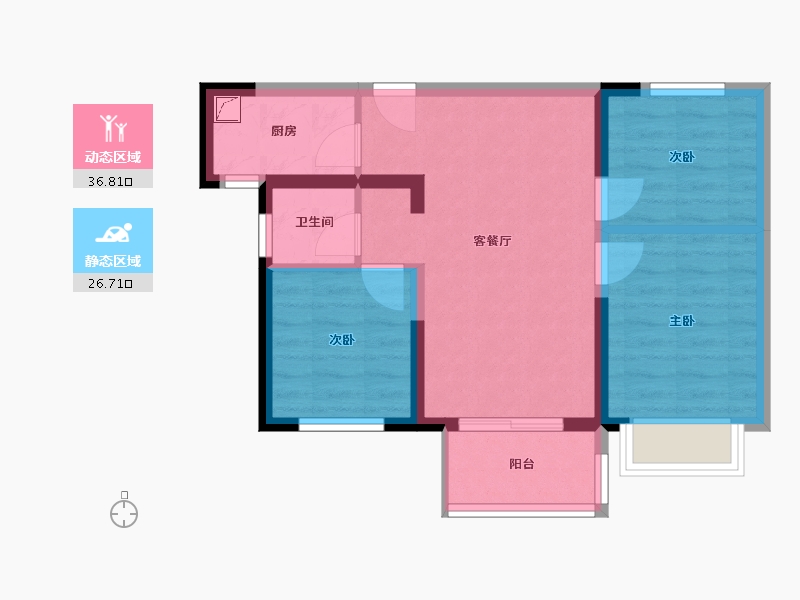 福建省-厦门市-中铁诺德逸都-58.22-户型库-动静分区