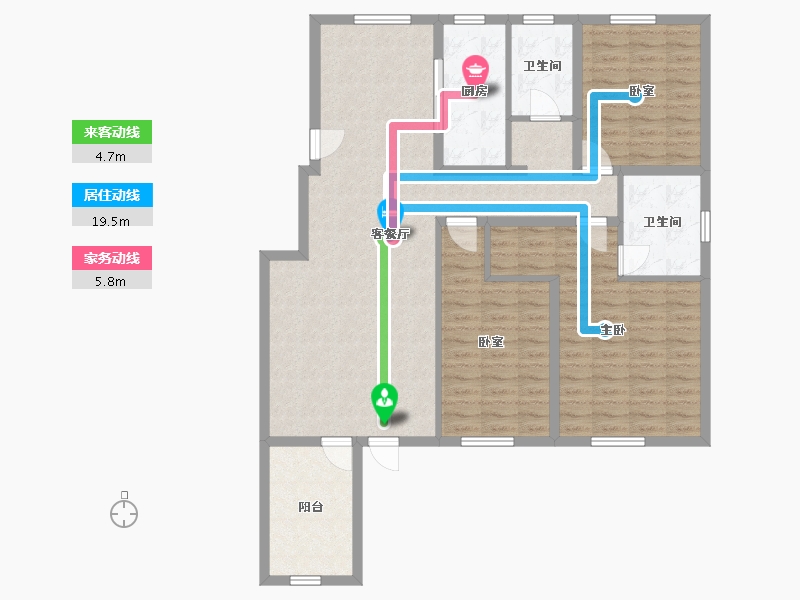 河北省-石家庄市-健康城-142.00-户型库-动静线