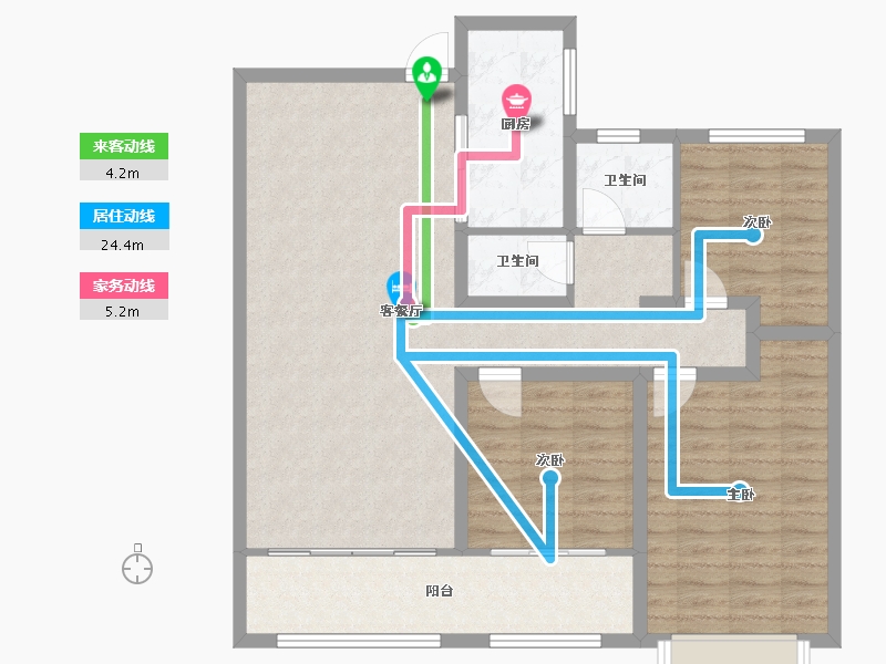 山东省-菏泽市-华夏幸福城-100.00-户型库-动静线