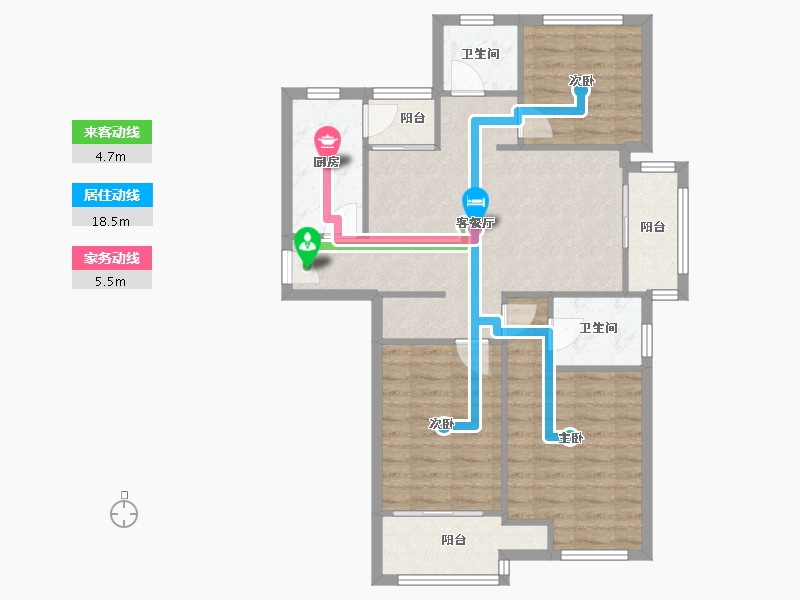 上海-上海市-申城佳苑-二期-192.00-户型库-动静线