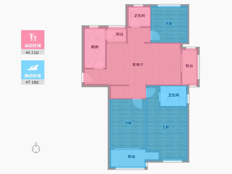 上海-上海市-申城佳苑-二期-192.00-户型库-动静分区