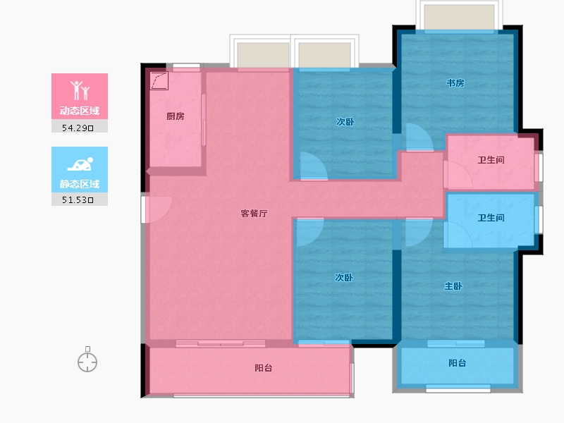 福建省-莆田市-大唐三盛国韵世家-98.00-户型库-动静分区