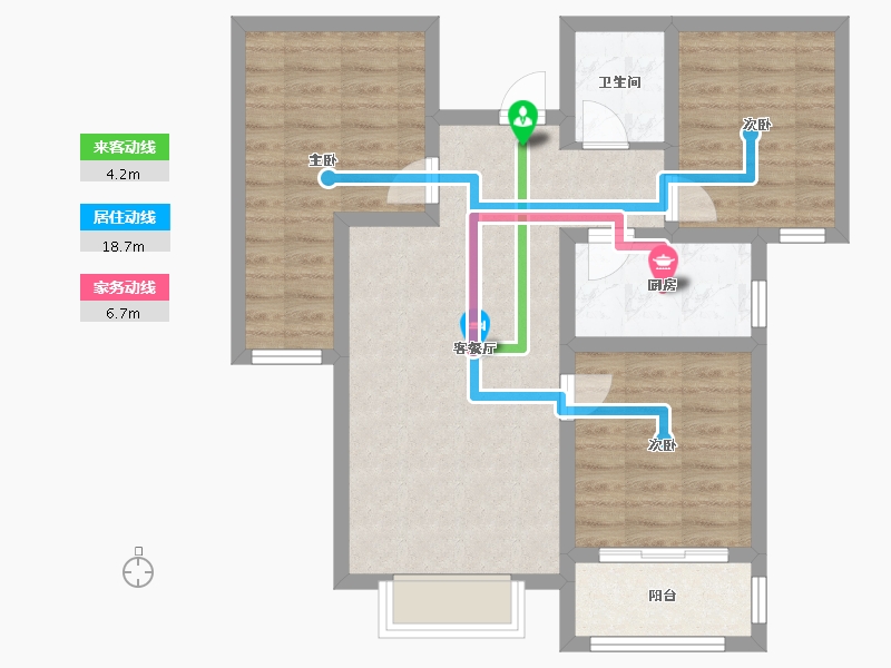 河北省-邢台市-福美6号院-80.00-户型库-动静线