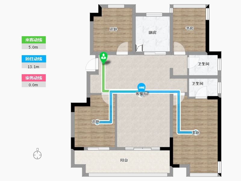 安徽省-六安市-远大·舒州府-108.00-户型库-动静线