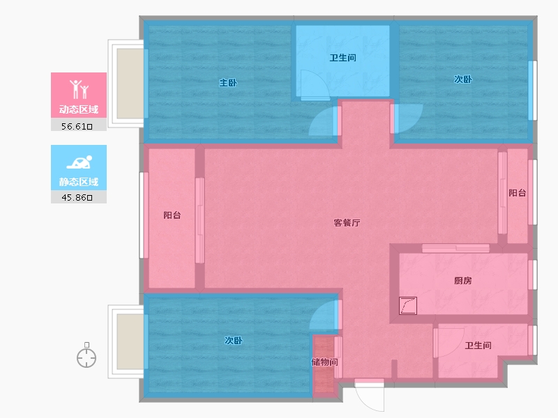 河北省-衡水市-星河湾花园-130.00-户型库-动静分区