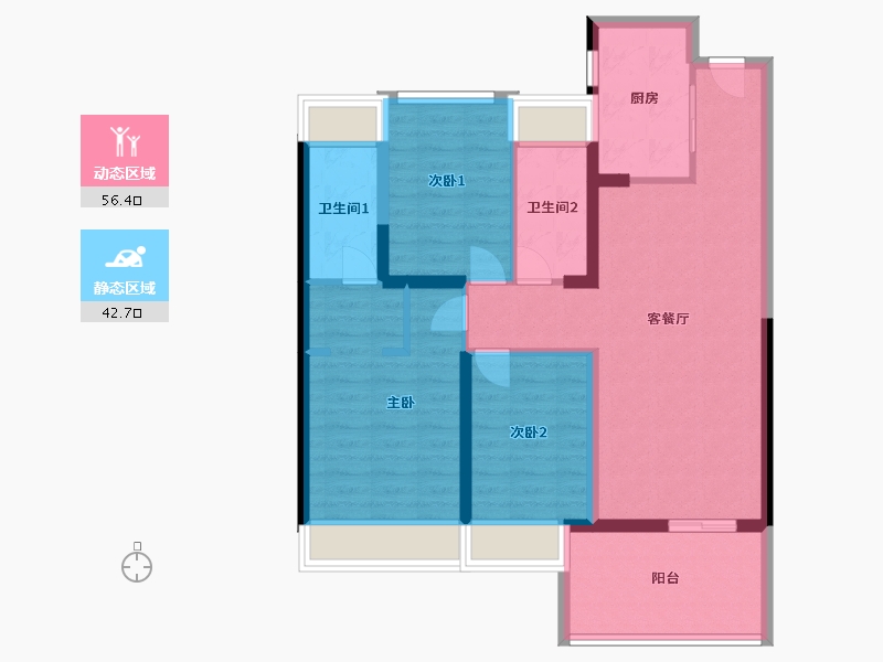 广东省-深圳市-花样年·好时光-88.00-户型库-动静分区