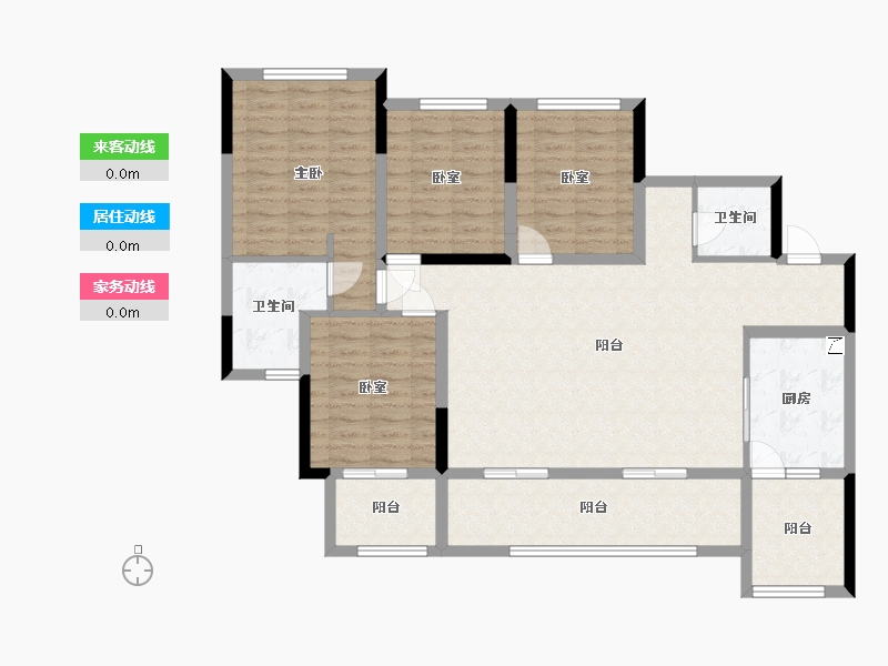 四川省-资阳市-金域蓝湾-90.00-户型库-动静线