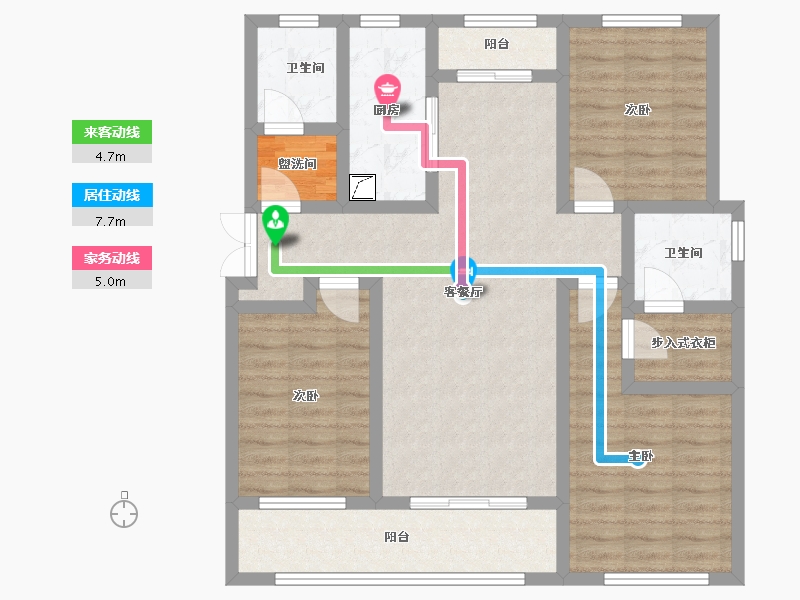 河北省-石家庄市-高远森林城-110.00-户型库-动静线