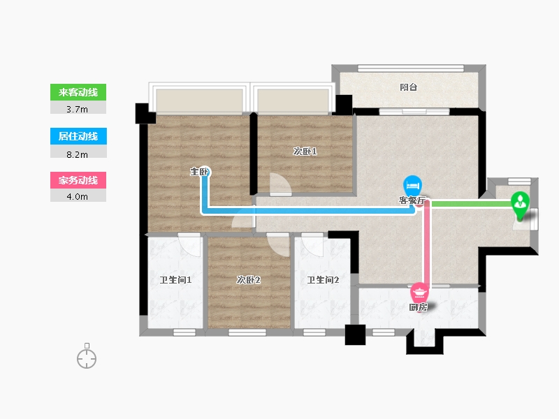 广东省-深圳市-花样年·好时光-80.00-户型库-动静线