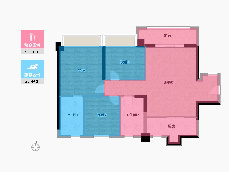 广东省-深圳市-花样年·好时光-80.00-户型库-动静分区