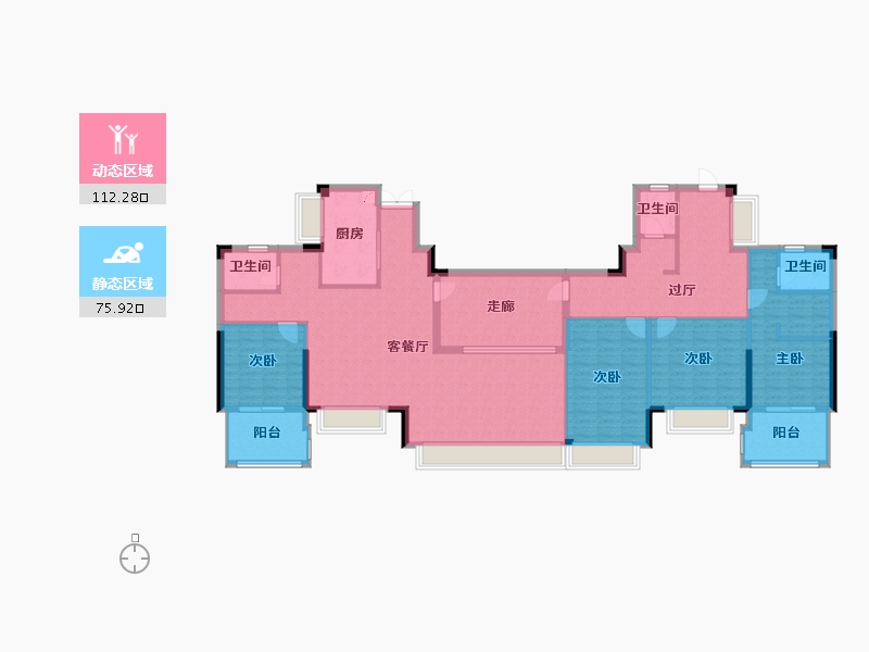 安徽省-阜阳市-东湖世纪城-200.00-户型库-动静分区