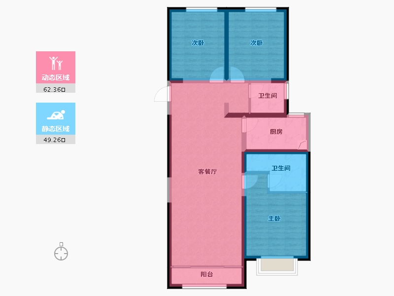 甘肃省-兰州市-中车共享城-100.00-户型库-动静分区