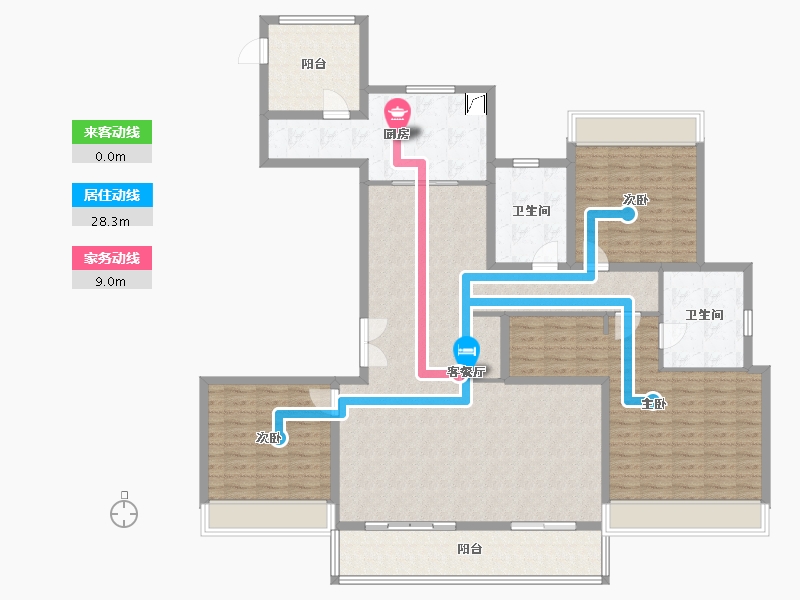 浙江省-台州市-保利·大国璟-163.00-户型库-动静线