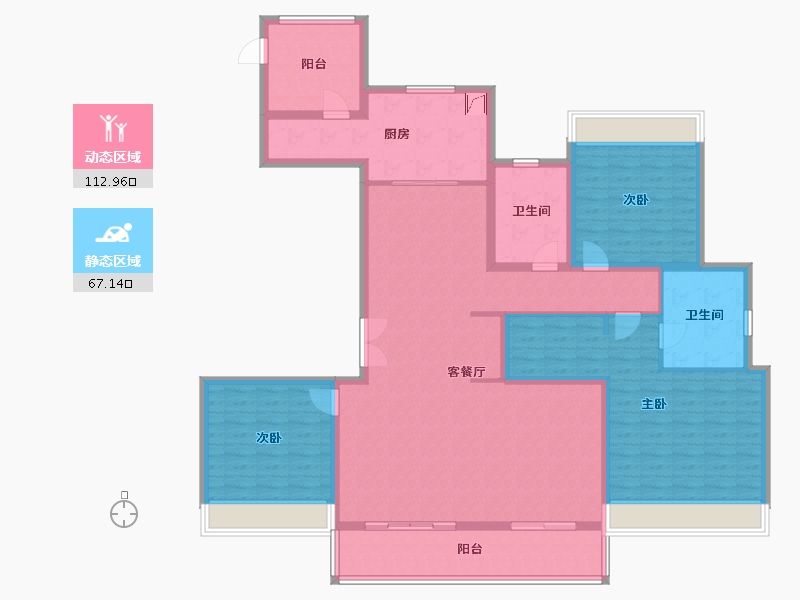 浙江省-台州市-保利·大国璟-163.00-户型库-动静分区