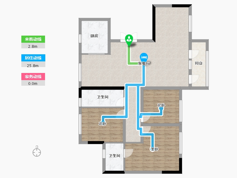 河南省-新乡市-云松-120.00-户型库-动静线