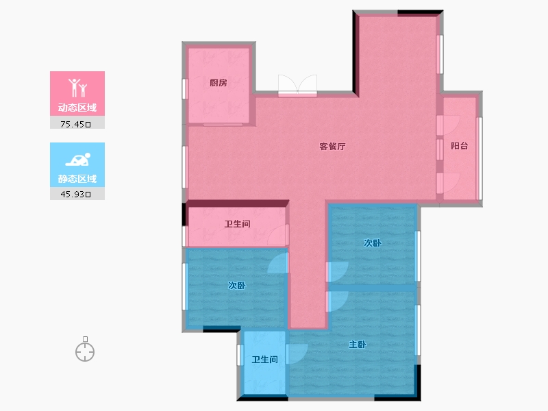 河南省-新乡市-云松-120.00-户型库-动静分区