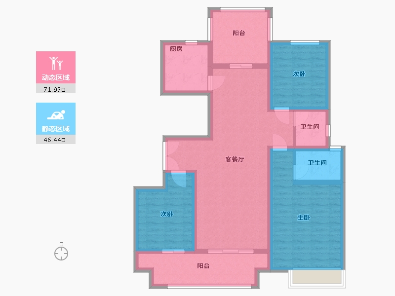 河南省-安阳市-建业尊府-105.00-户型库-动静分区