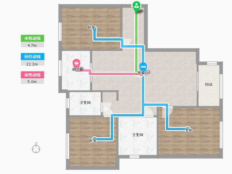 山东省-烟台市-招商马尔贝拉-100.00-户型库-动静线