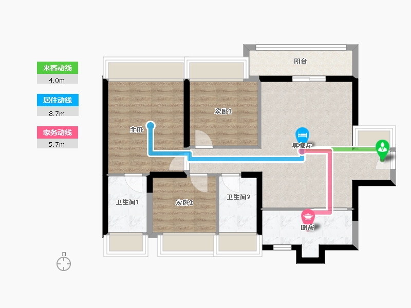 广东省-深圳市-花样年·好时光-80.00-户型库-动静线