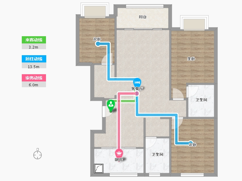 山东省-德州市-阳光一品-98.00-户型库-动静线