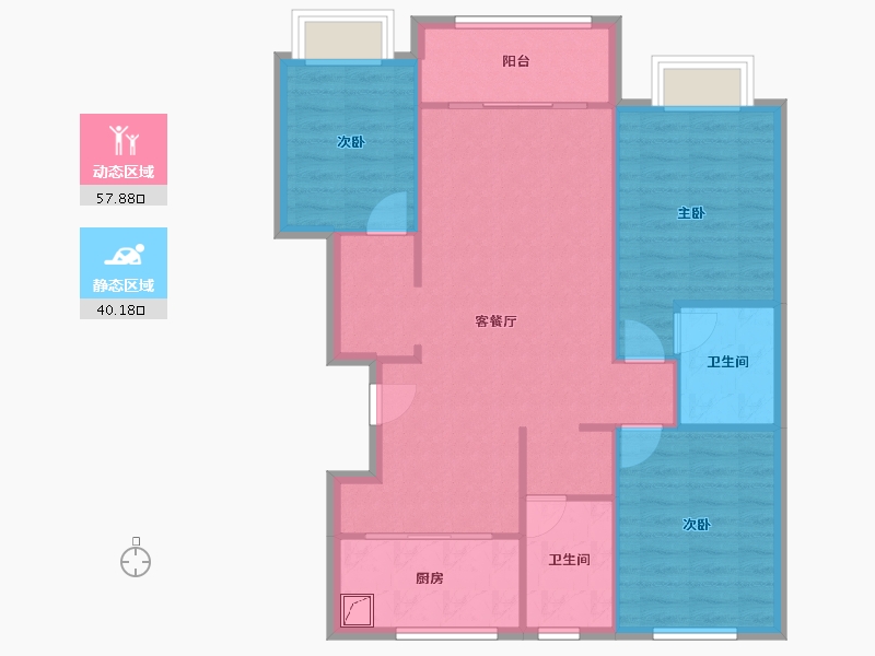 山东省-德州市-阳光一品-98.00-户型库-动静分区