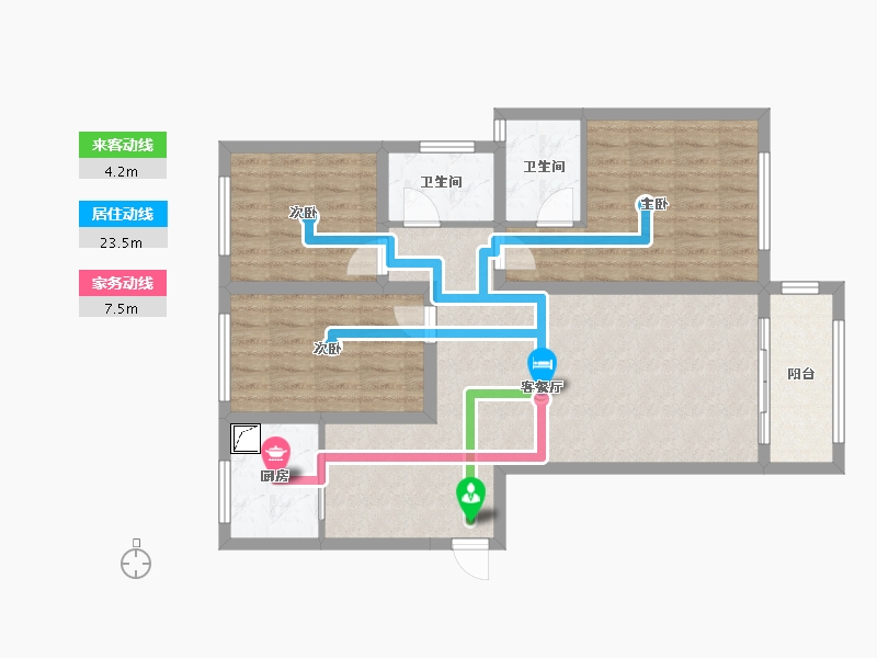 河南省-濮阳市-滨湖湾-96.00-户型库-动静线