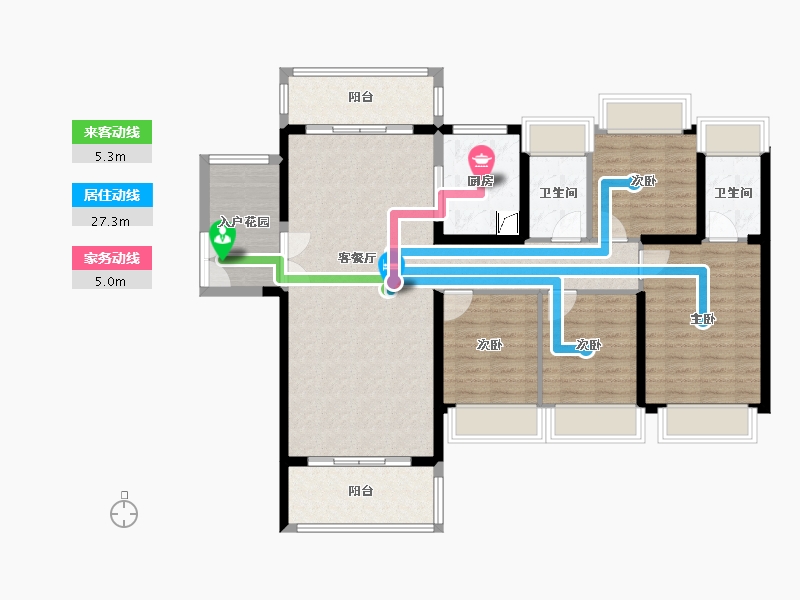 广东省-中山市-中澳春城-119.00-户型库-动静线