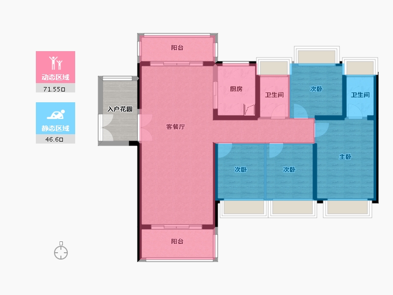 广东省-中山市-中澳春城-119.00-户型库-动静分区