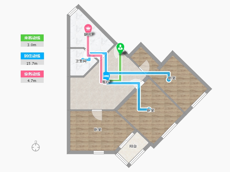 北京-北京市-小关北里-62.00-户型库-动静线