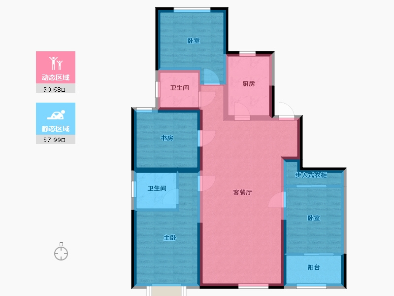 山东省-德州市-东岳翰林院-108.00-户型库-动静分区