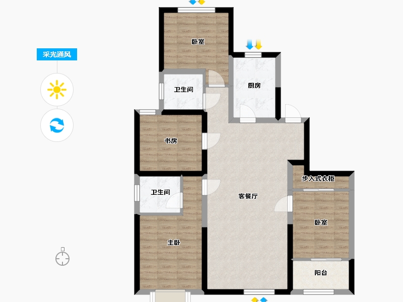 山东省-德州市-东岳翰林院-108.00-户型库-采光通风