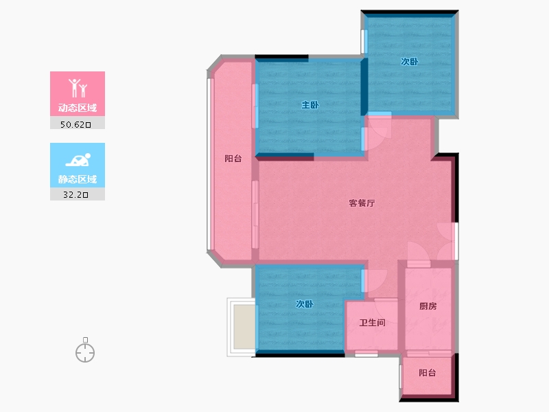 四川省-资阳市-佰盛天韵-90.00-户型库-动静分区