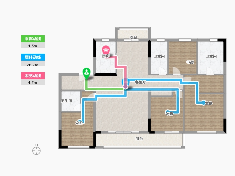 江西省-南昌市-融创，玖玺台-11.00-户型库-动静线