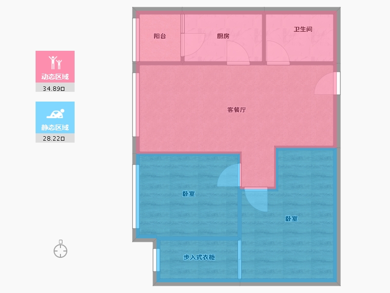 四川省-成都市-昌建·星悦城二期-75.00-户型库-动静分区