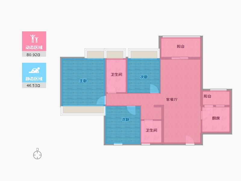 广东省-深圳市-观山瑞苑-115.00-户型库-动静分区