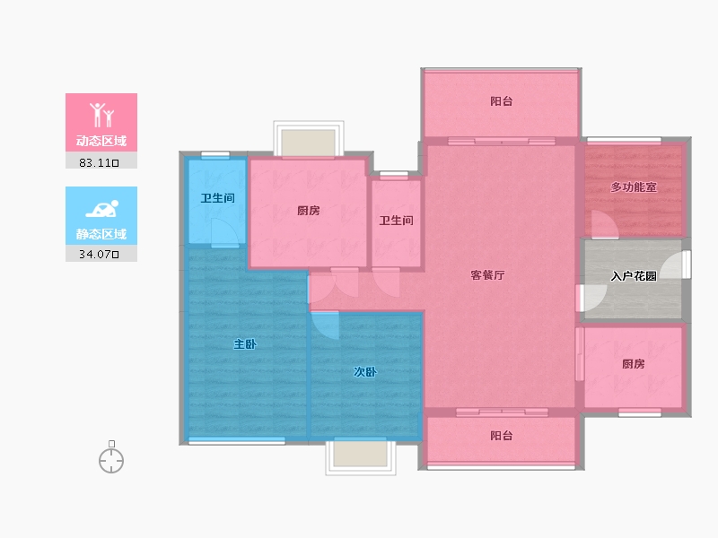 广东省-汕尾市-天悦龙庭-103.57-户型库-动静分区