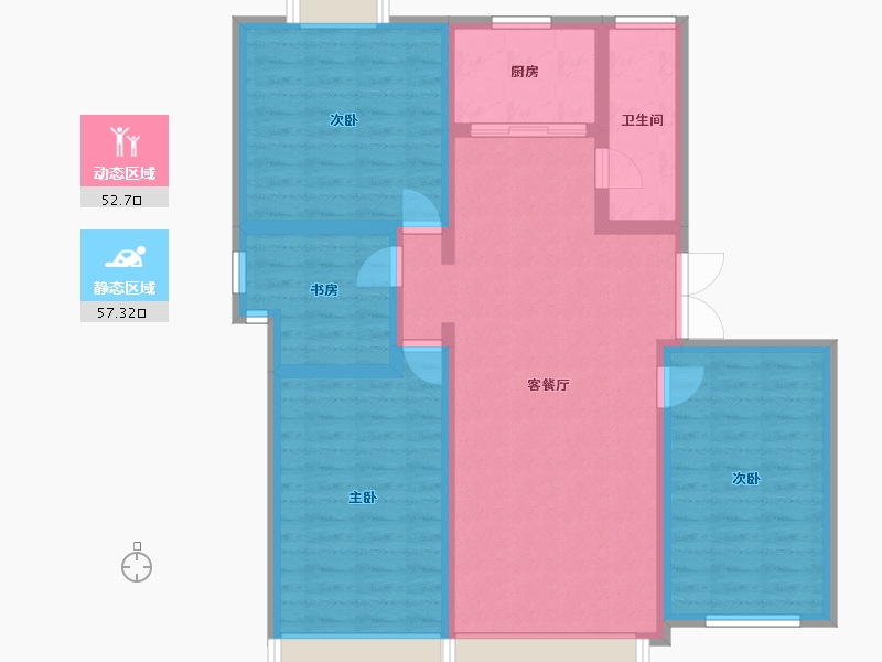 江西省-宜春市-新农村-98.50-户型库-动静分区