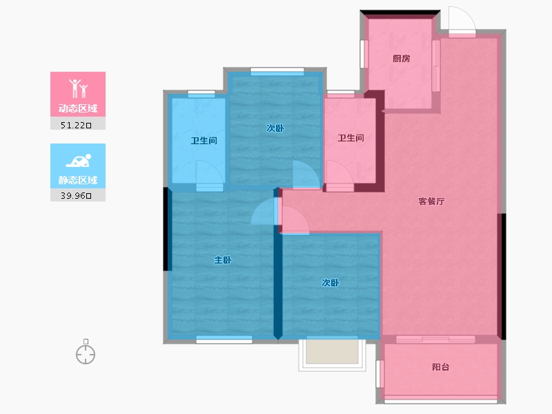 福建省-泉州市-建发央著-82.00-户型库-动静分区