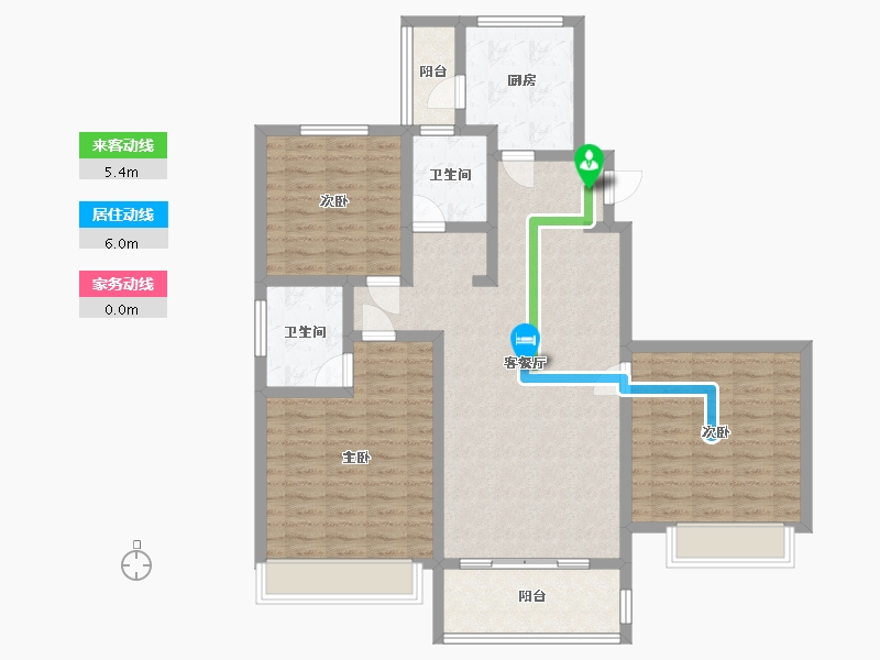 河南省-鹤壁市-朝歌里人文小镇A区-94.00-户型库-动静线