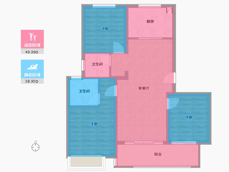 江苏省-无锡市-建设朗诗御萃里-80.00-户型库-动静分区