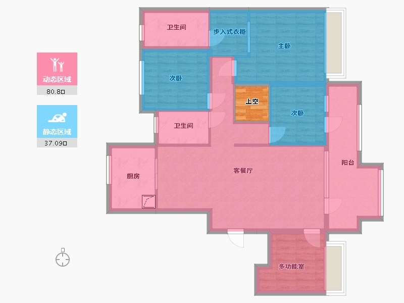 浙江省-杭州市-保利融信和光尘樾-120.00-户型库-动静分区