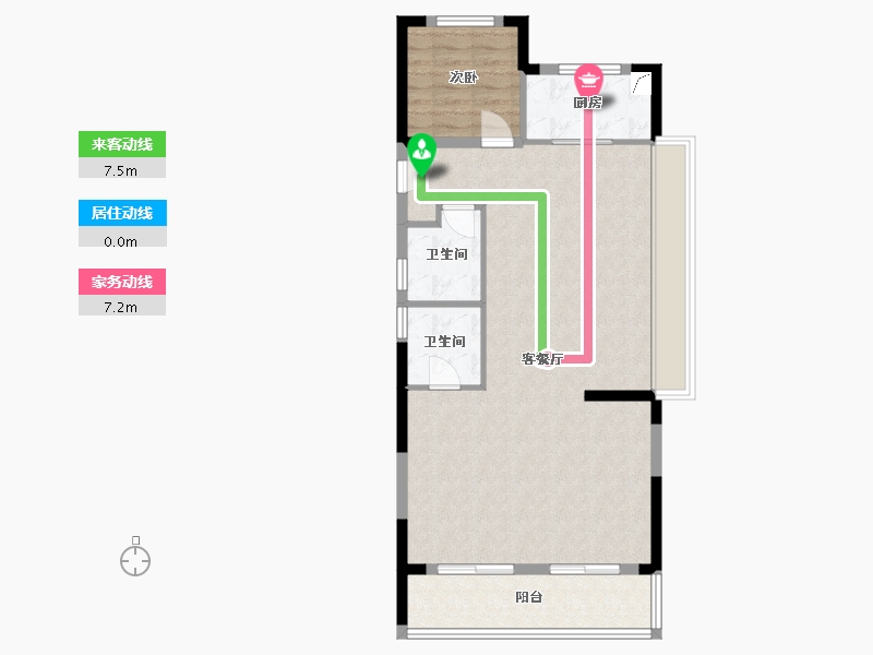 浙江省-台州市-祥生云境-86.00-户型库-动静线