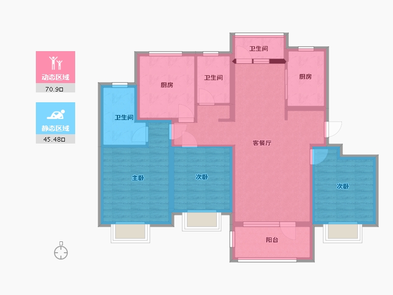 山东省-青岛市-远洋御城-103.20-户型库-动静分区