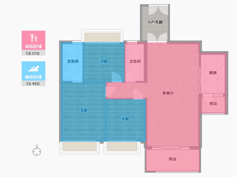 广东省-云浮市-万汇广场-109.00-户型库-动静分区