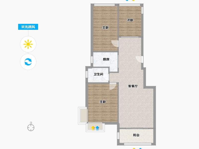 福建省-厦门市-东海-81.31-户型库-采光通风