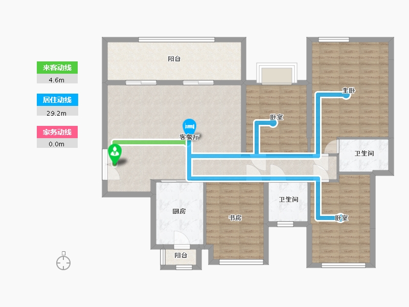 广西壮族自治区-南宁市-富鸣阳光城-126.00-户型库-动静线