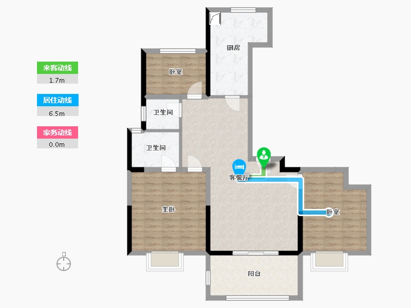 安徽省-宿州市-祥生江山樾-100.00-户型库-动静线