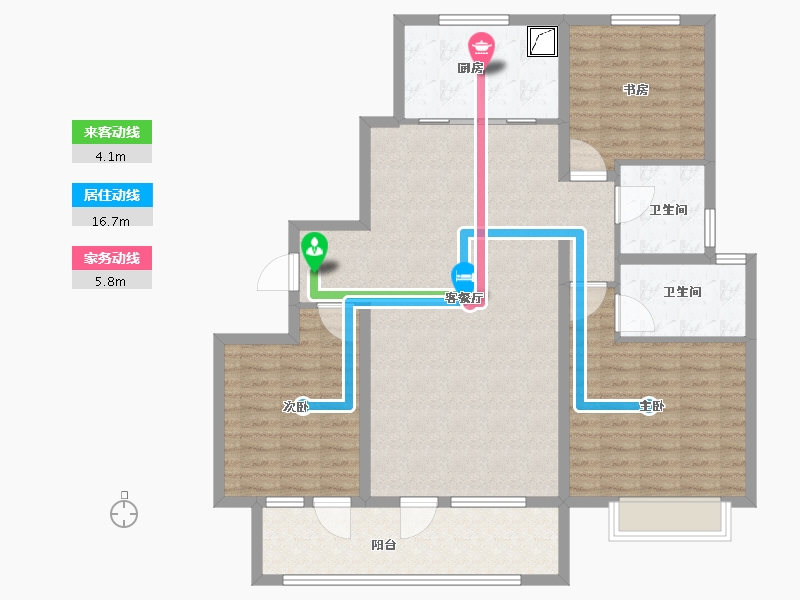 山东省-聊城市-澜庭嘉苑-120.00-户型库-动静线