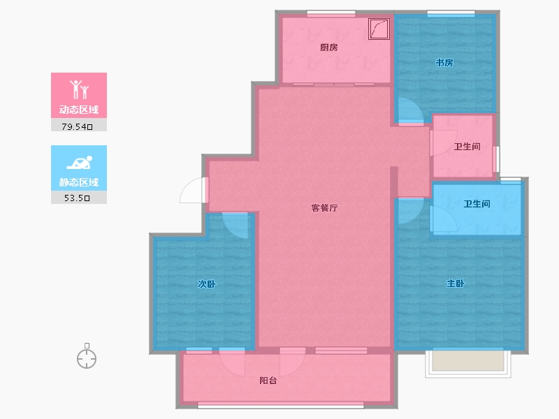 山东省-聊城市-澜庭嘉苑-120.00-户型库-动静分区